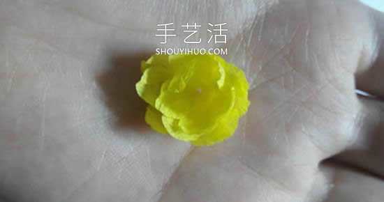皺紋紙手工制作簡(jiǎn)單臘梅花的做法教程 -  rpnrmr.com