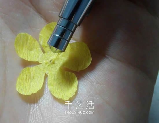 皺紋紙手工制作簡(jiǎn)單臘梅花的做法教程 -  rpnrmr.com