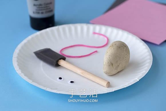 簡單又可愛的石頭畫 用鵝卵石制作小老鼠！ -  rpnrmr.com