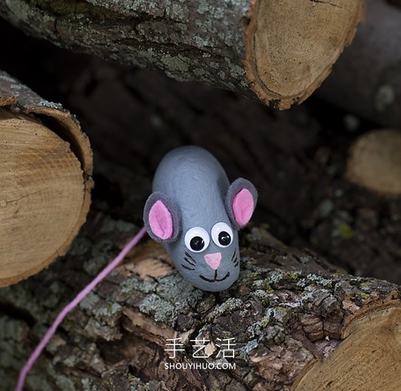 簡單又可愛的石頭畫 用鵝卵石制作小老鼠！ -  rpnrmr.com
