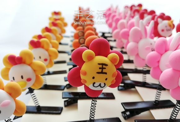 超輕粘土手工制作動物小花發(fā)卡的做法教程 -  rpnrmr.com