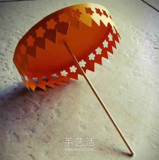 卡紙簡單手工制作華麗紙傘的做法教程 -  rpnrmr.com