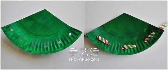 幼兒園手工制作紙盤圣誕樹的做法教程 -  rpnrmr.com