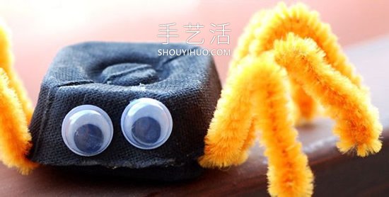 雞蛋托手工制作可愛(ài)小螃蟹的做法教程 -  rpnrmr.com