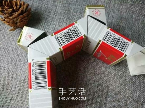 空煙盒廢物利用 手工制作花朵煙灰缸/垃圾盒 -  rpnrmr.com