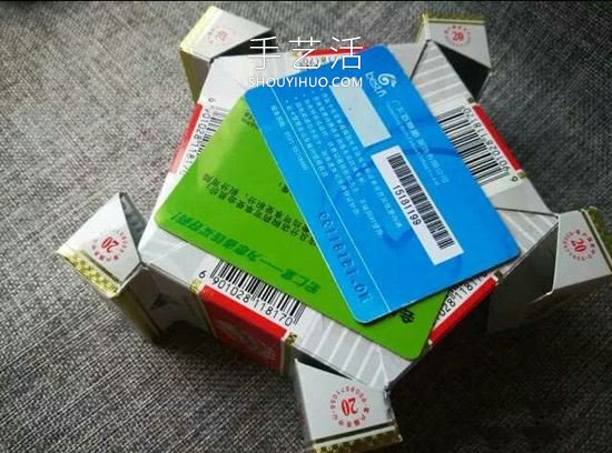 空煙盒廢物利用 手工制作花朵煙灰缸/垃圾盒 -  rpnrmr.com