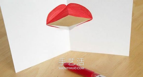 簡單自制情人節(jié)創(chuàng)意賀卡的方法圖解教程 -  rpnrmr.com