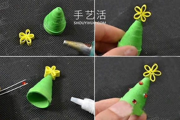簡單又有創(chuàng)意！衍紙圣誕樹耳環(huán)的制作方法 -  rpnrmr.com
