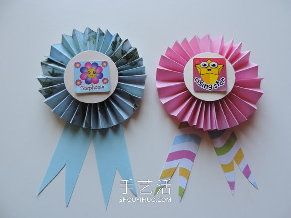 兒童手工制作紙徽章的做法教程 -  rpnrmr.com