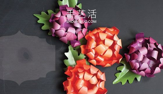 自制卡紙菊花的方法圖解教程 -  rpnrmr.com