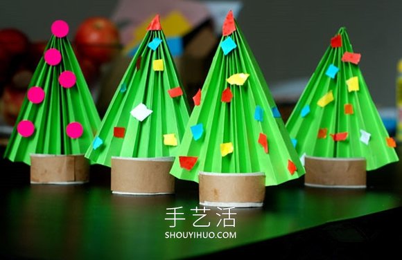 幼兒園手工制作迷你圣誕樹的做法教程 -  rpnrmr.com