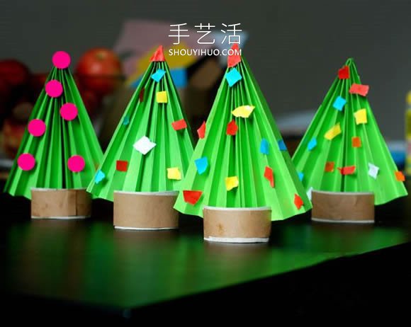 幼兒園手工制作迷你圣誕樹的做法教程 -  rpnrmr.com