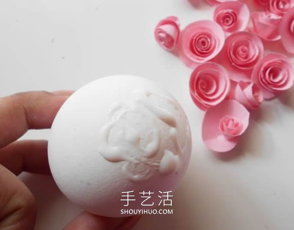簡單自制紙玫瑰花球的方法圖解教程 -  rpnrmr.com