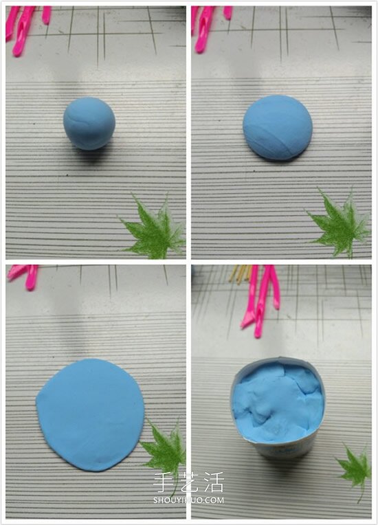 超輕粘土手工制作可愛盆栽的做法教程 -  rpnrmr.com