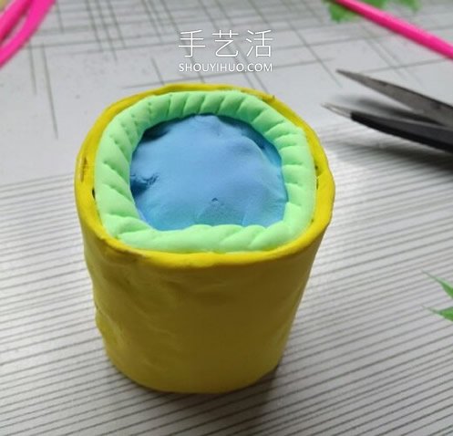 超輕粘土手工制作可愛盆栽的做法教程 -  rpnrmr.com