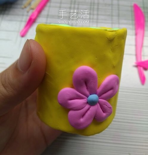 超輕粘土手工制作可愛盆栽的做法教程 -  rpnrmr.com