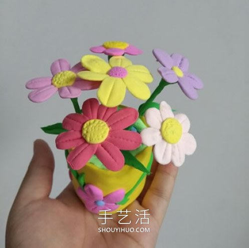 超輕粘土手工制作可愛盆栽的做法教程 -  rpnrmr.com