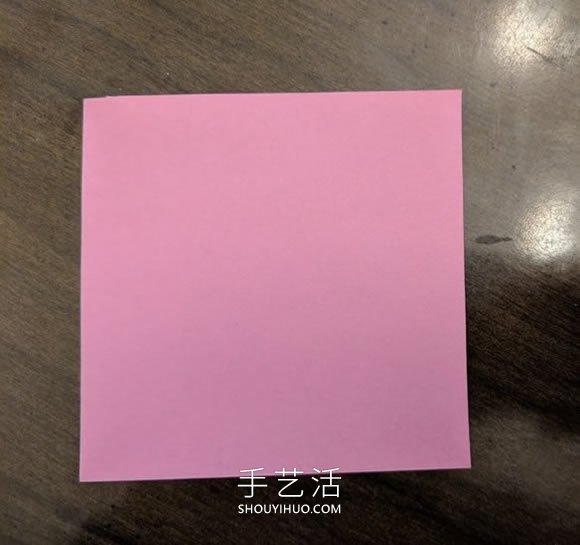 手工折紙扁平玫瑰花和葉子的折法圖解 -  rpnrmr.com