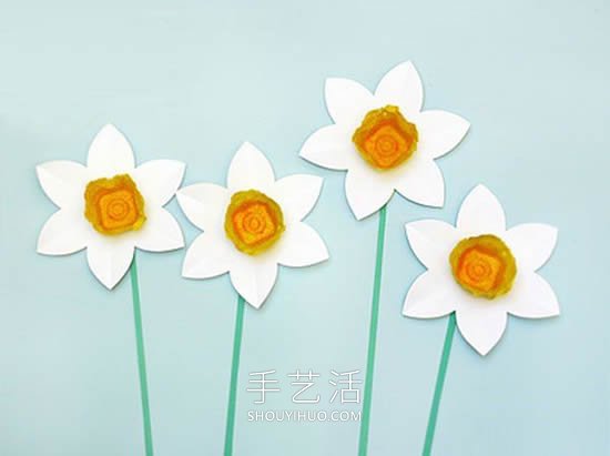 幼兒園手工制作水仙花的做法教程 -  rpnrmr.com