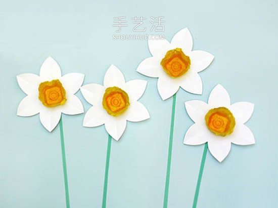 幼兒園手工制作水仙花的做法教程 -  rpnrmr.com