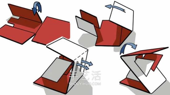硬紙板廢物利用手工制作椅子的做法教程 -  rpnrmr.com