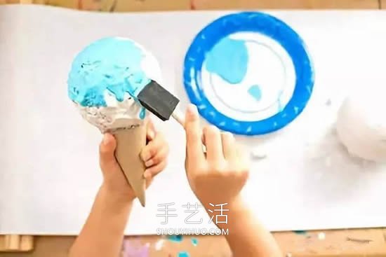幼兒手工制作熟石膏冰激凌的做法教程 -  rpnrmr.com