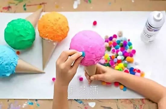 幼兒手工制作熟石膏冰激凌的做法教程 -  rpnrmr.com