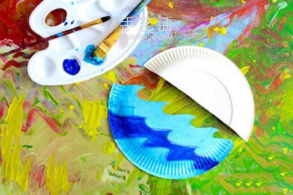 幼兒園手工制作紙盤(pán)帆船玩具的做法教程 -  rpnrmr.com