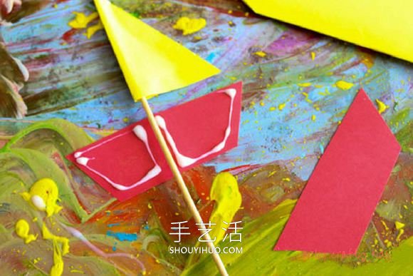 幼兒園手工制作紙盤(pán)帆船玩具的做法教程 -  rpnrmr.com