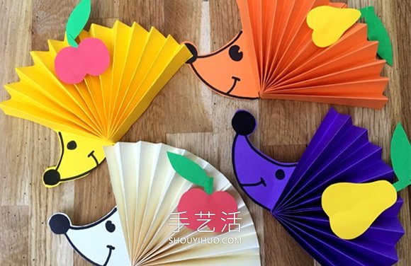 幼兒園手工制作立體彩紙刺猬的做法教程 -  rpnrmr.com