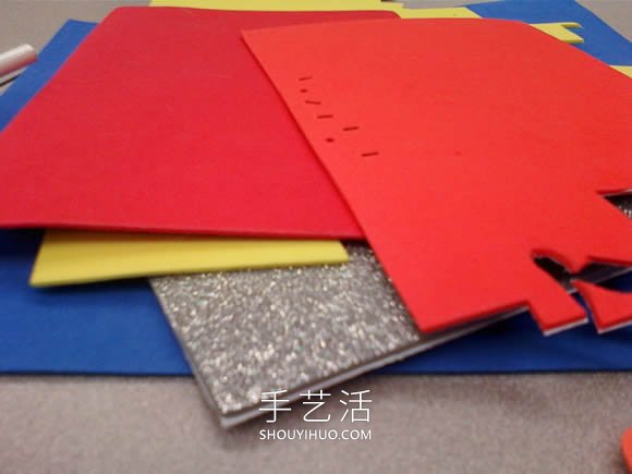 海綿紙手工制作馬戲團火環(huán)冰箱貼的做法教程 -  rpnrmr.com