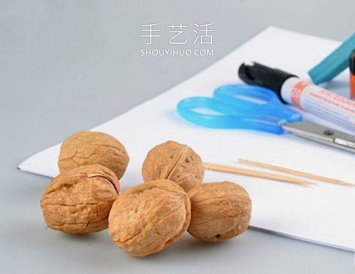 幼兒自制核桃殼帆船的方法圖解教程 -  rpnrmr.com