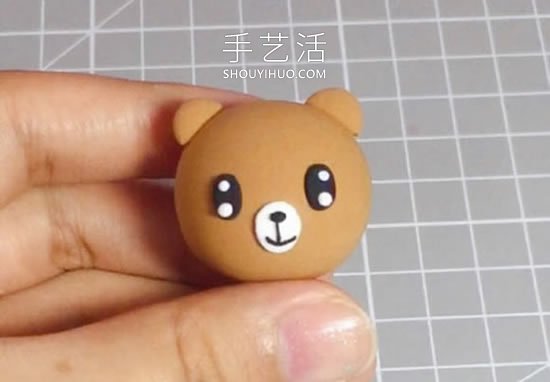 超輕粘土手工制作抖音網(wǎng)紅熊的做法教程 -  rpnrmr.com