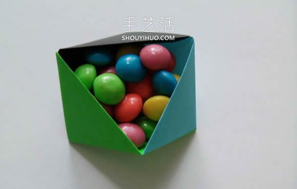 用三張紙折紙三角形收納盒的折法圖解教程 -  rpnrmr.com