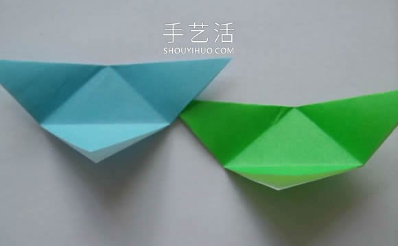 用三張紙折紙三角形收納盒的折法圖解教程 -  rpnrmr.com
