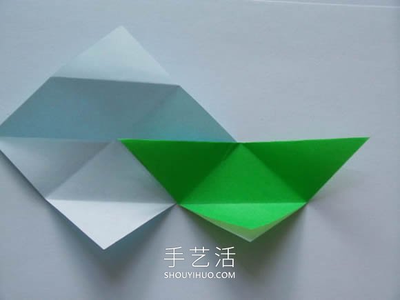 用三張紙折紙三角形收納盒的折法圖解教程 -  rpnrmr.com