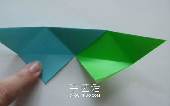 用三張紙折紙三角形收納盒的折法圖解教程 -  rpnrmr.com