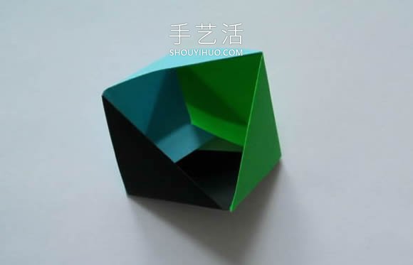 用三張紙折紙三角形收納盒的折法圖解教程 -  rpnrmr.com