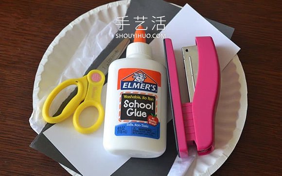幼兒園手工制作紙盤大熊貓頭的做法教程 -  rpnrmr.com