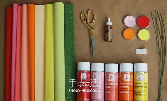 皺紋紙手工制作虞美人花的做法教程 -  rpnrmr.com