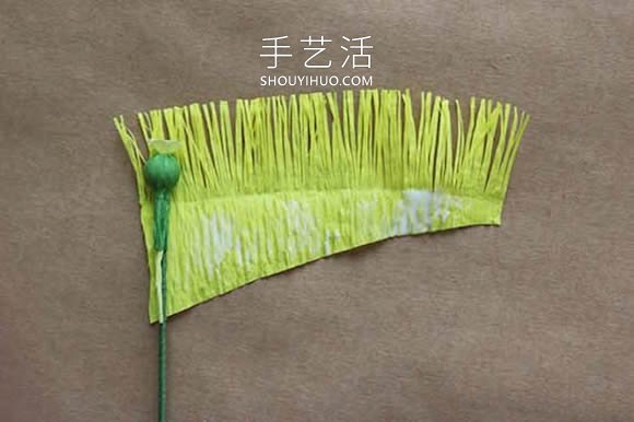 皺紋紙手工制作虞美人花的做法教程 -  rpnrmr.com