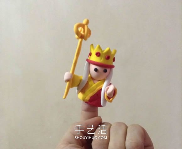 自制粘土唐僧手偶的方法圖解教程 -  rpnrmr.com
