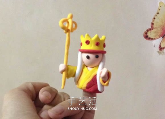自制粘土唐僧手偶的方法圖解教程 -  rpnrmr.com