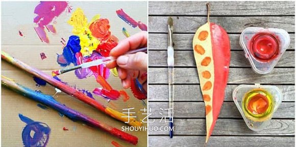秋天的落葉廢物利用 手工制作漂亮風(fēng)鈴裝飾 -  rpnrmr.com