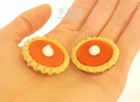 自制迷你粘土南瓜餅的方法圖解教程 -  rpnrmr.com