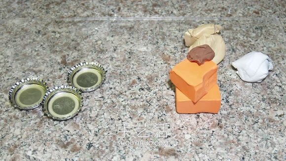 自制迷你粘土南瓜餅的方法圖解教程 -  rpnrmr.com
