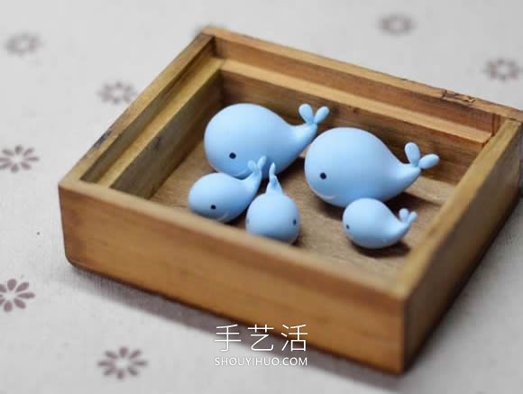 超輕粘土手工制作鯨魚禮物的做法教程 -  rpnrmr.com
