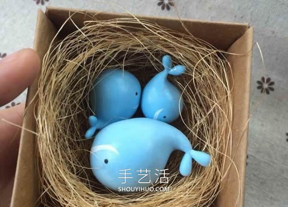 超輕粘土手工制作鯨魚禮物的做法教程 -  rpnrmr.com