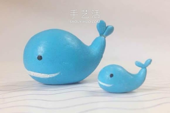 超輕粘土手工制作鯨魚禮物的做法教程 -  rpnrmr.com
