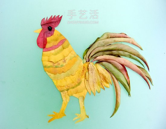秋天樹葉拼出十二生肖動物 簡單易學(xué)一看就懂 -  rpnrmr.com